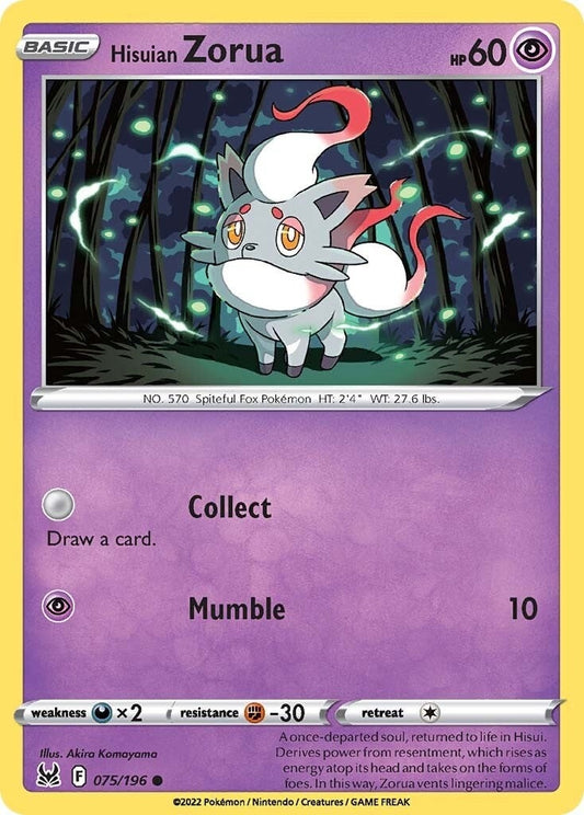 Image for Hisuian Zorua (075/196) - Pokemon