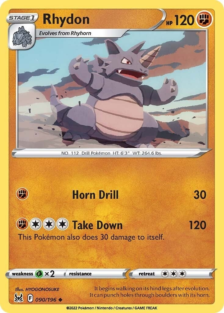 Image for Rhydon (090/196) - Pokemon