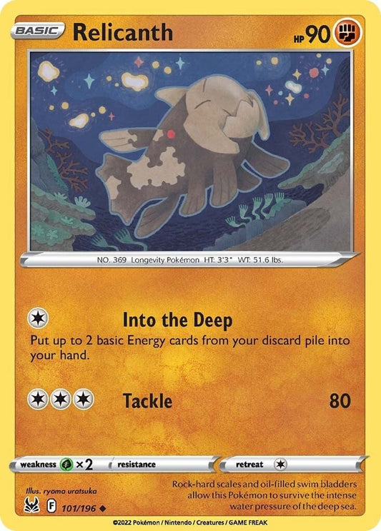 Image for Relicanth (101/196) - Pokemon