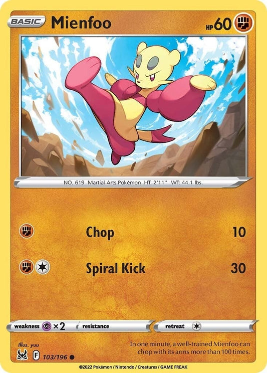 Image for Mienfoo (103/196) - Pokemon