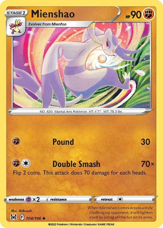 Image for Mienshao (104/196) - Pokemon
