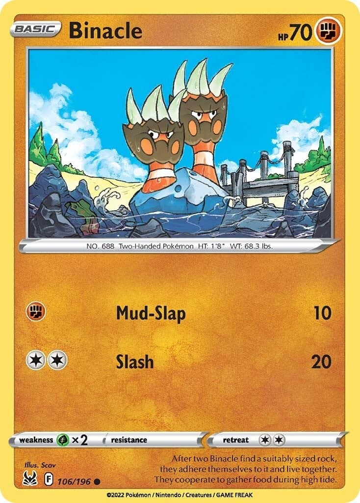 Image for Binacle (106/196) - Pokemon