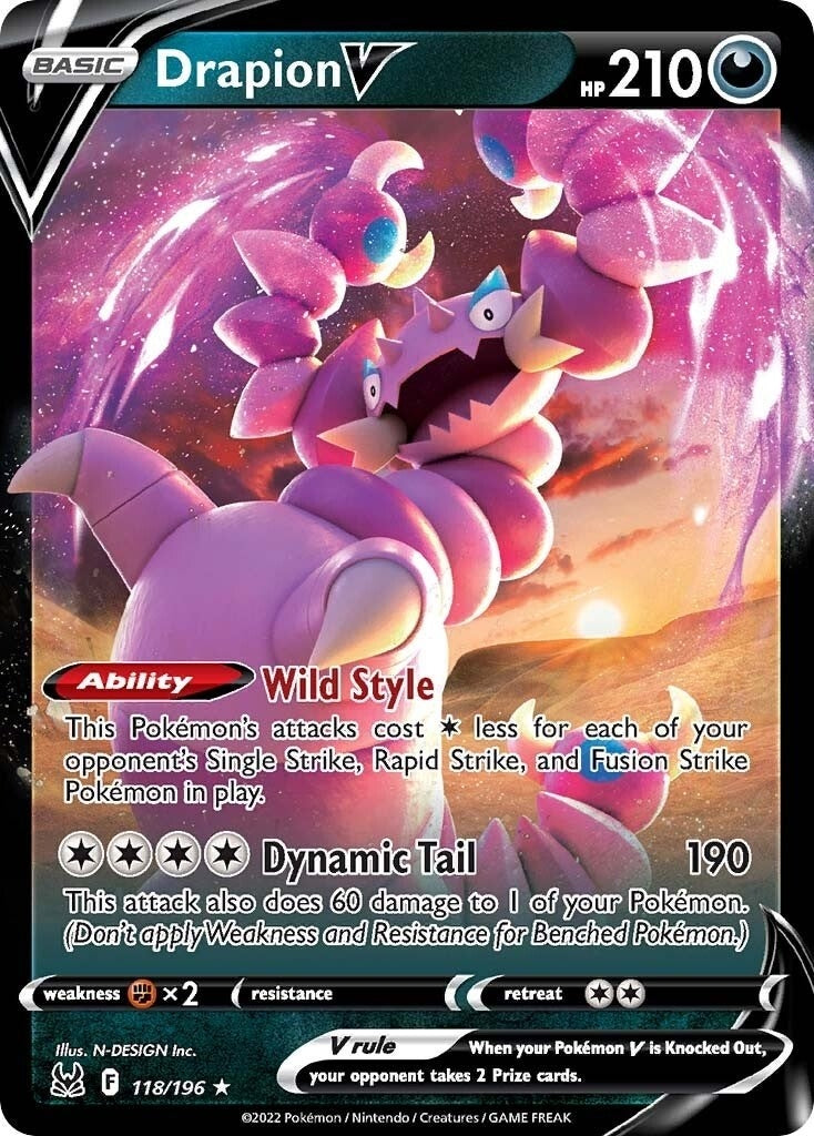 Image for Drapion V (118/196) - Pokemon