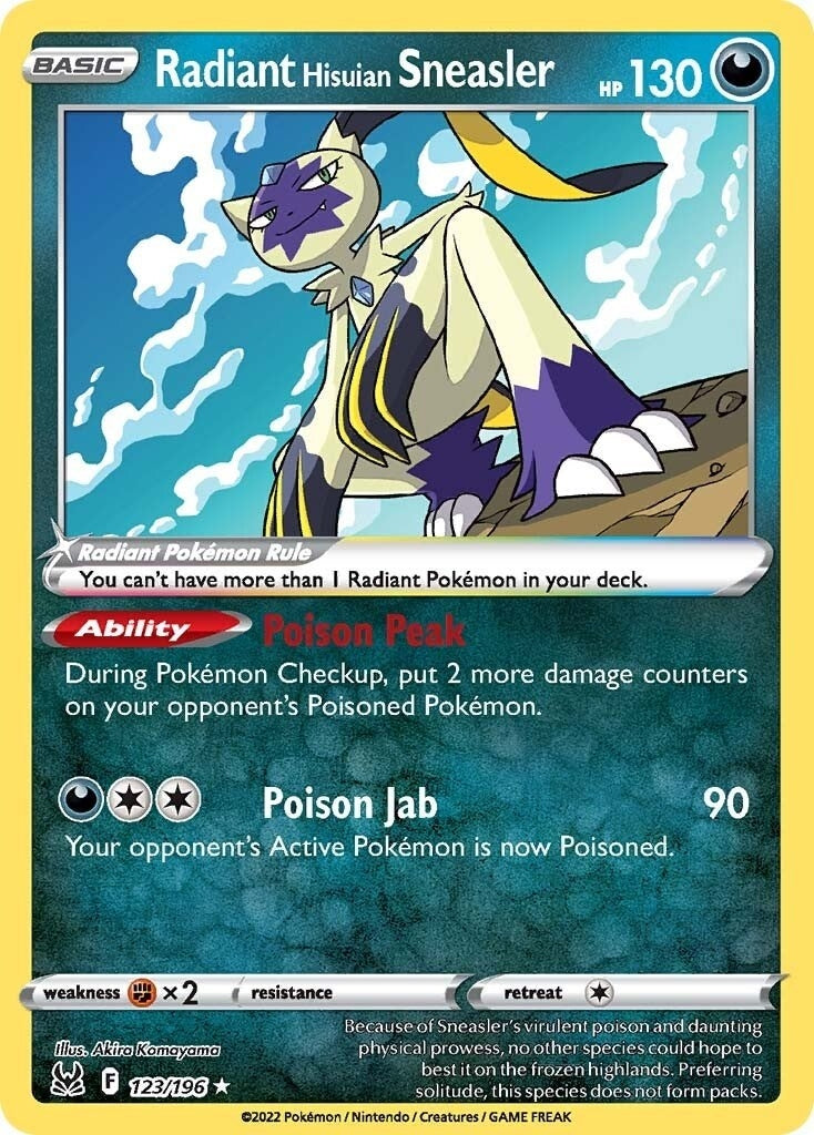 Image for Radiant Hisuian Sneasler (123/196) - Pokemon