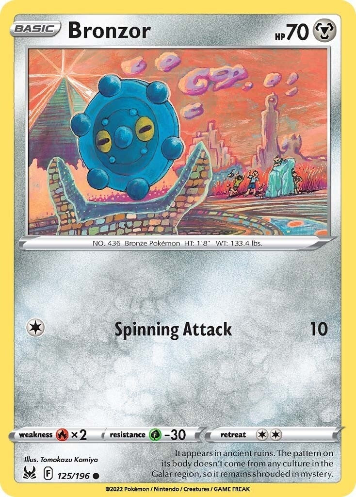 Image for Bronzor (125/196) - Pokemon