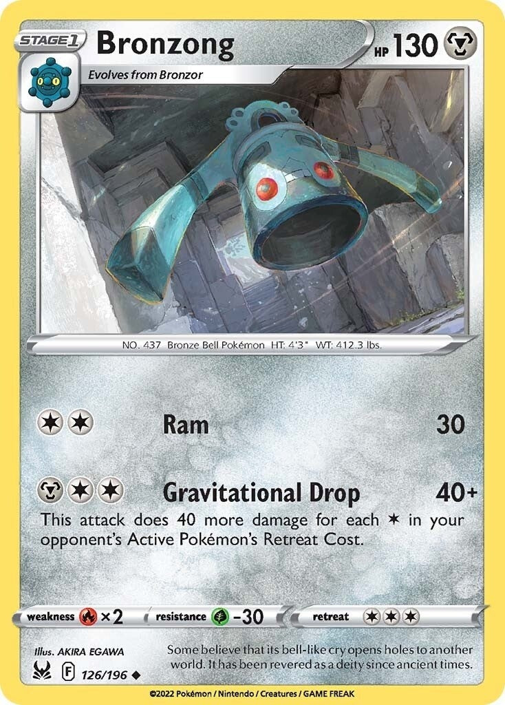 Image for Bronzong (126/196) - Pokemon