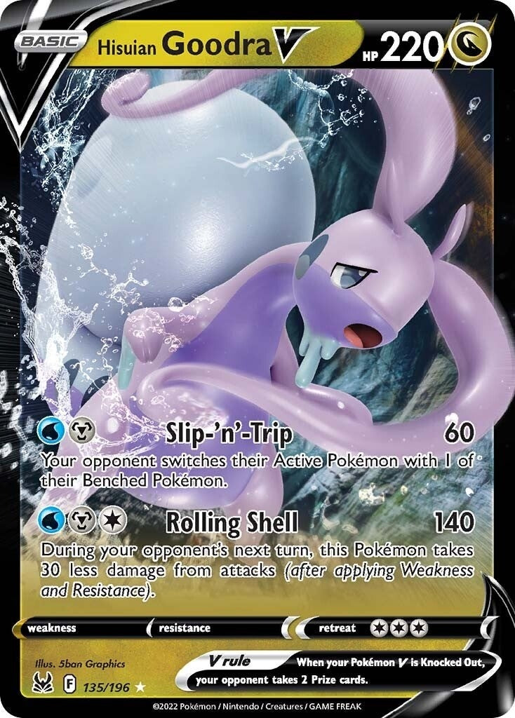 Image for Hisuian Goodra V (135/196) - Pokemon