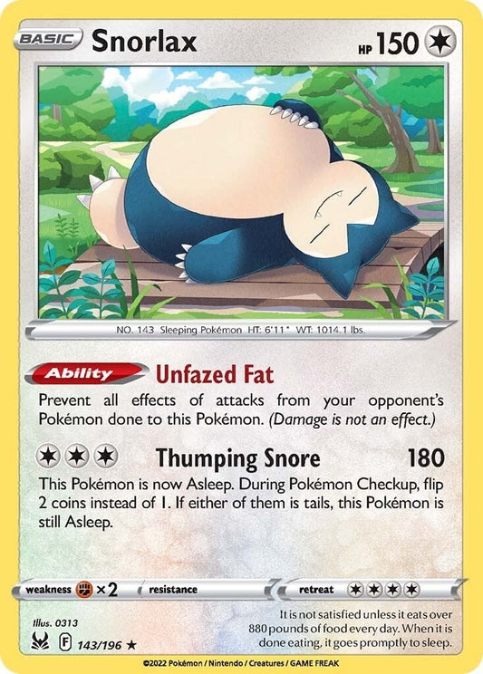 Image for Snorlax (143/196) - Pokemon