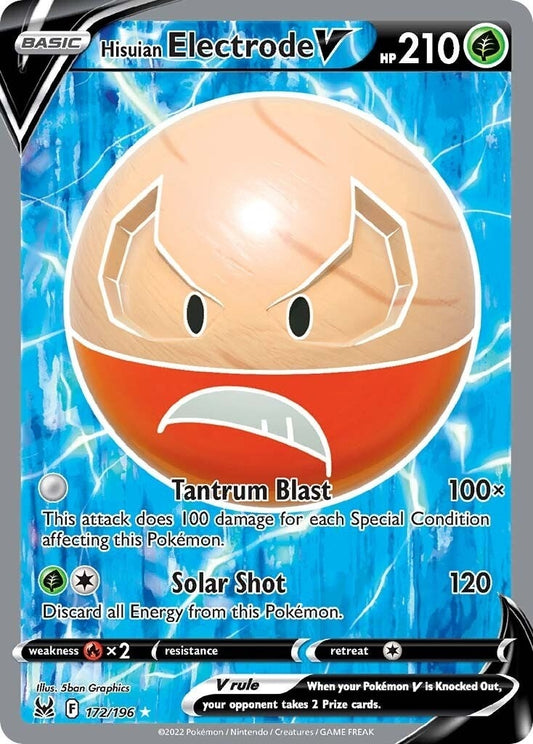 Image for Hisuian Electrode V (Full Art) (172/196) - Pokemon