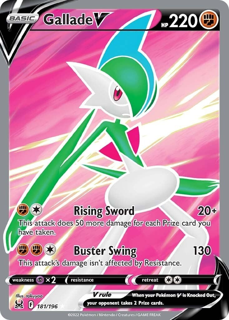 Image for Gallade V (Full Art) (181/196) - Pokemon