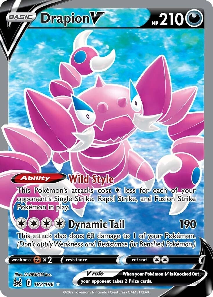 Image for Drapion V (Full Art) (182/196) - Pokemon