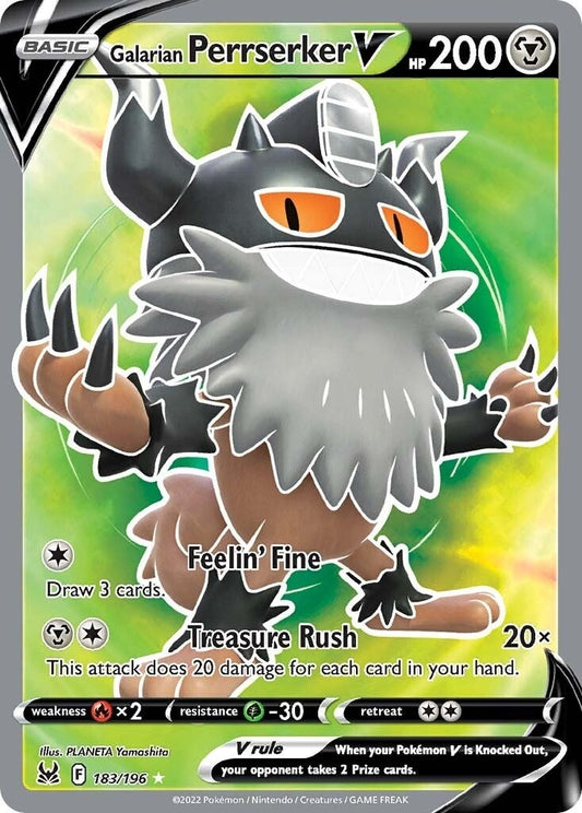 Image for Galarian Perrserker V (Full Art) (183/196) - Pokemon