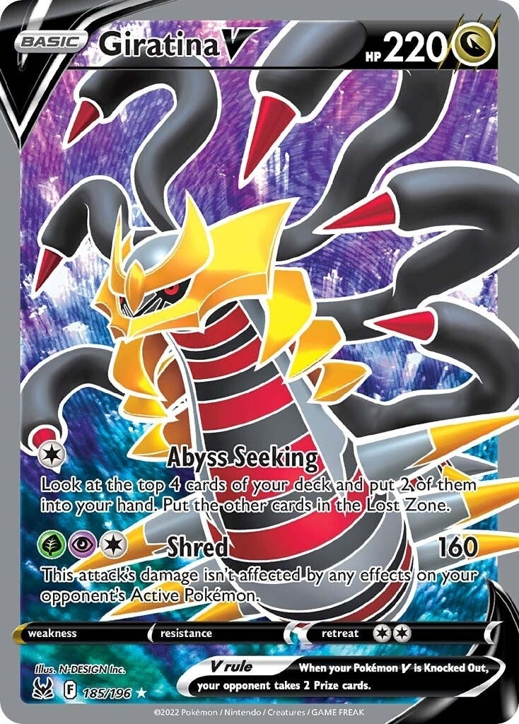 Giratina V (Full Art) (185/196)