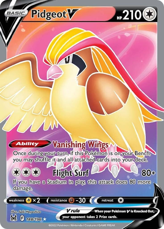 Image for Pidgeot V (Full Art) (188/196) - Pokemon