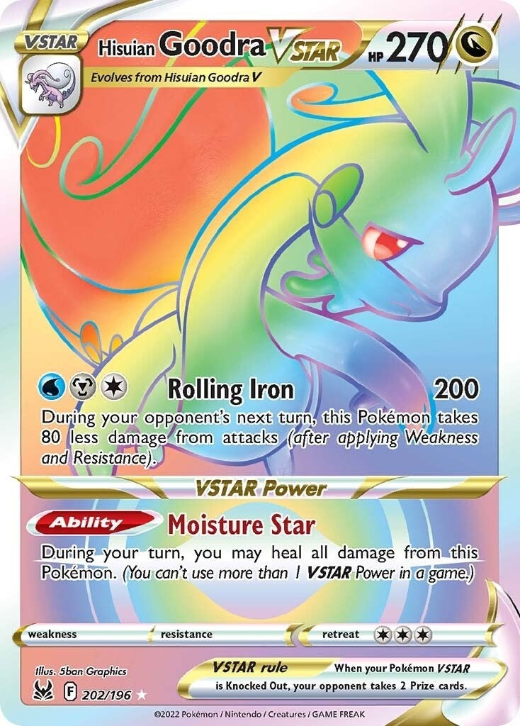 Image for Hisuian Goodra VSTAR (Secret) (202/196) - Pokemon