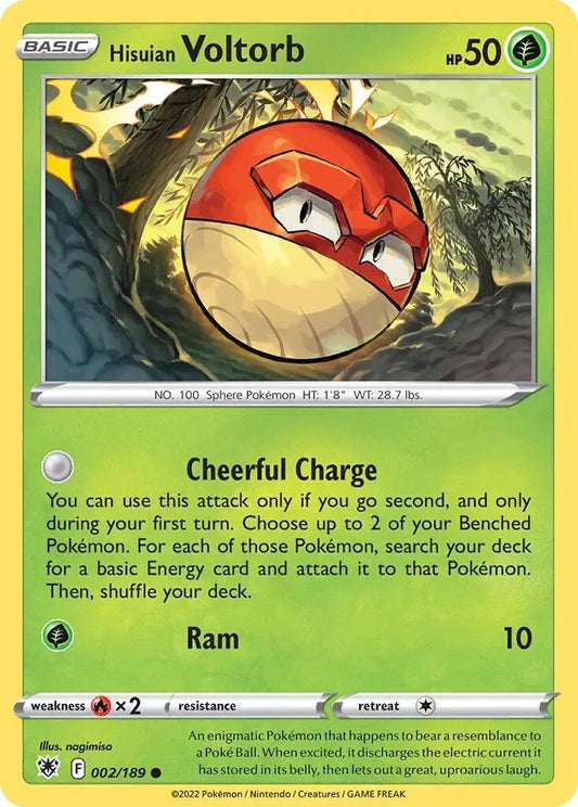Image for Hisuian Voltorb - 002/189 (Cosmos Holo) (002/189) - Pokemon