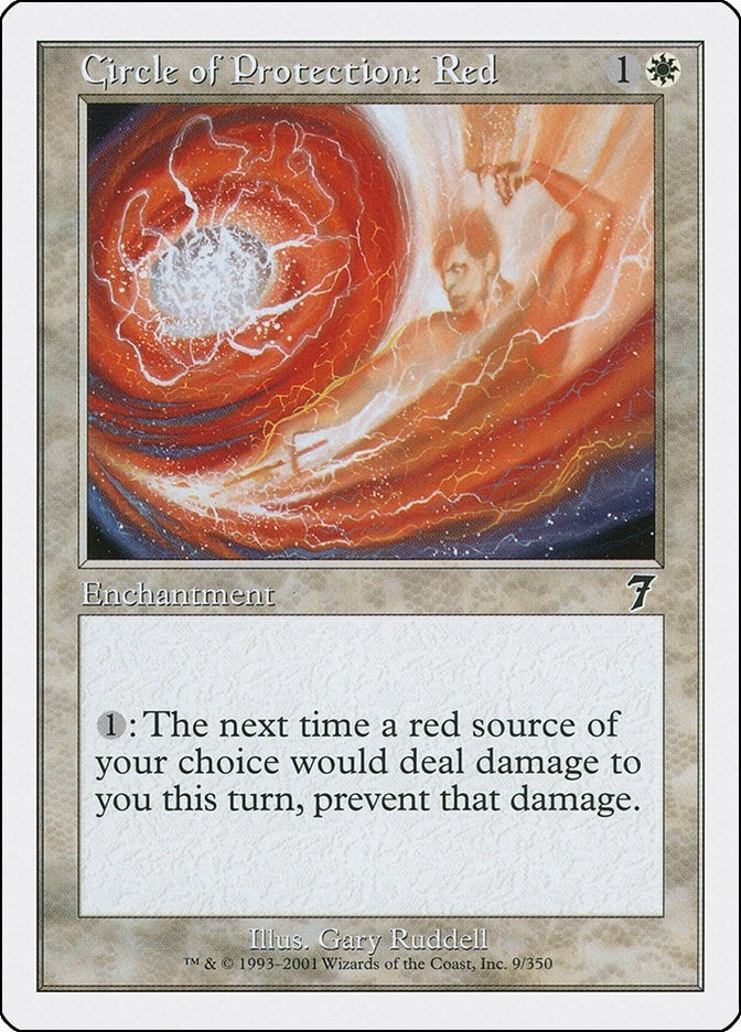 Image for Circle of Protection: Red (9) - Magic: The Gathering