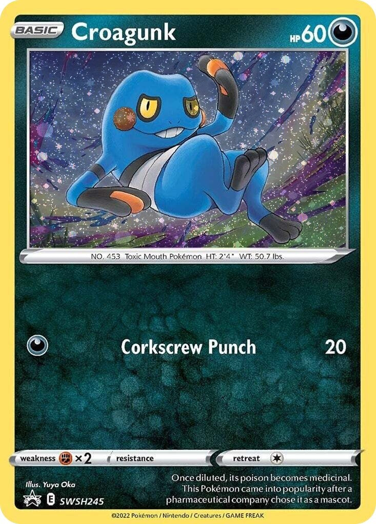 Image for Croagunk - SWSH245 (Cosmos Holo) (SWSH245) - Pokemon