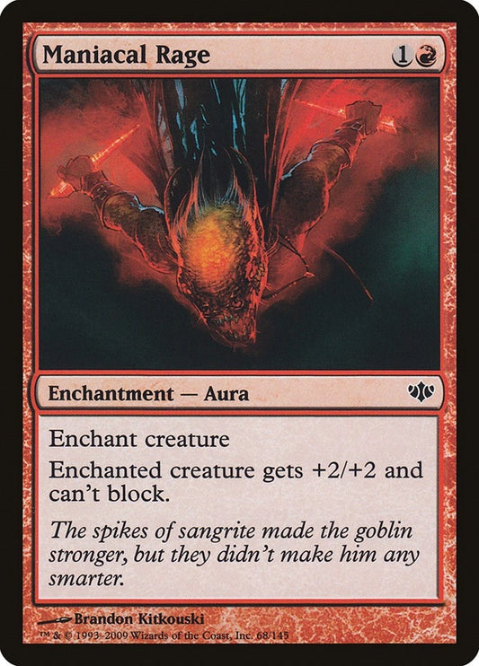 Image for Maniacal Rage (68) - Magic: The Gathering