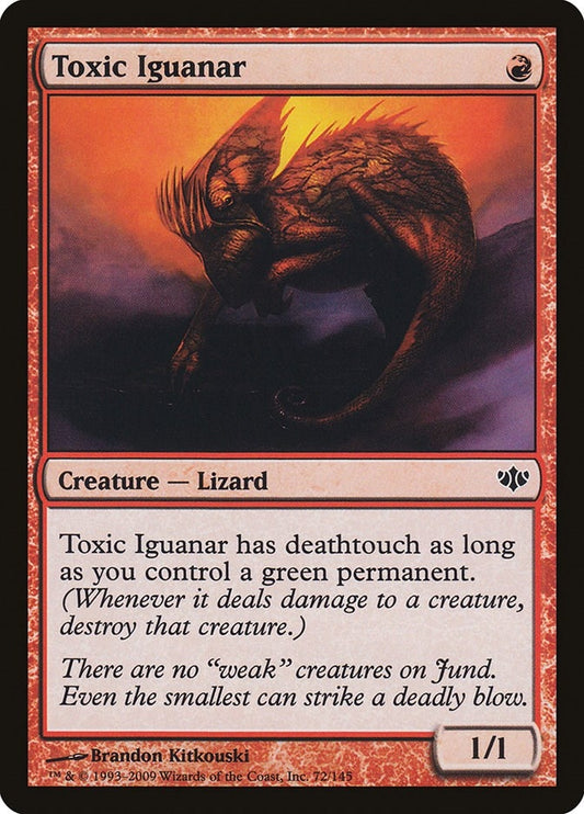 Image for Toxic Iguanar (72) - Magic: The Gathering