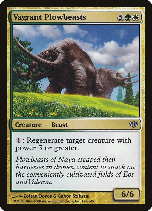 Image for Vagrant Plowbeasts (129) - Magic: The Gathering