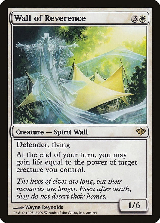 Image for Wall of Reverence (20) - Magic: The Gathering
