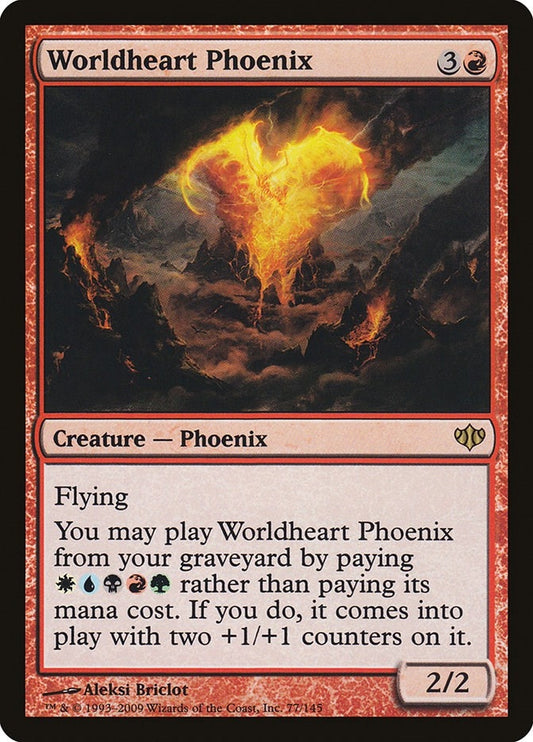 Image for Worldheart Phoenix (77) - Magic: The Gathering