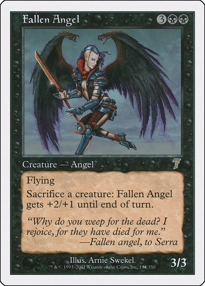 Image for Fallen Angel (134) - Magic: The Gathering