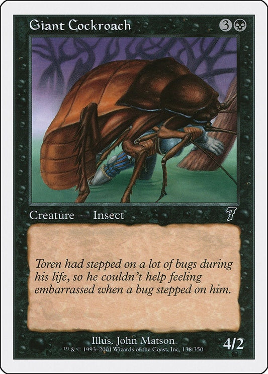 Image for Giant Cockroach (138) - Magic: The Gathering