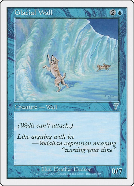 Image for Glacial Wall (78) - Magic: The Gathering