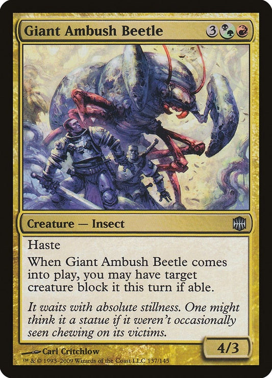 Image for Giant Ambush Beetle (137) - Magic: The Gathering