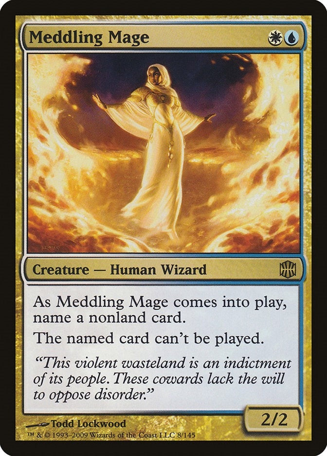 Image for Meddling Mage (8) - Magic: The Gathering