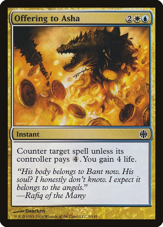 Image for Offering to Asha (9) - Magic: The Gathering