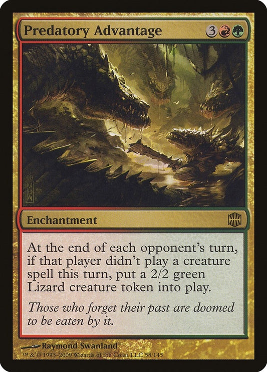 Image for Predatory Advantage (58) - Magic: The Gathering