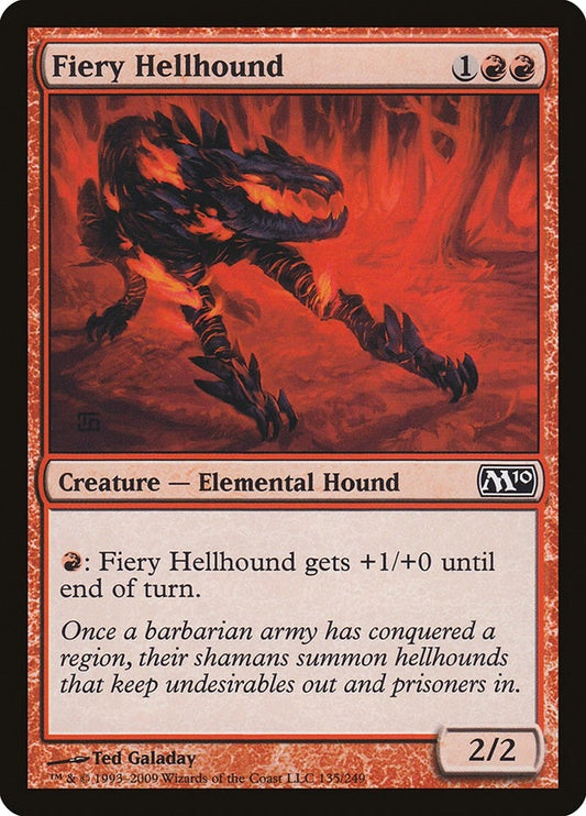 Image for Fiery Hellhound (135) - Magic: The Gathering