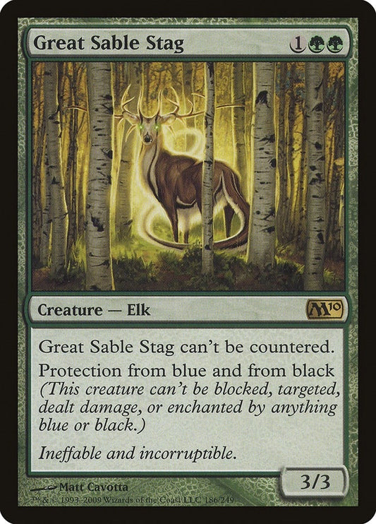 Image for Great Sable Stag (186) - Magic: The Gathering
