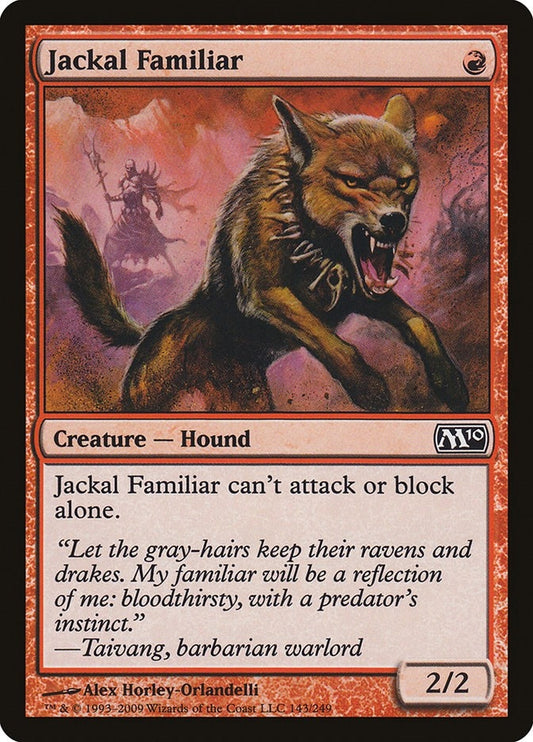 Image for Jackal Familiar (143) - Magic: The Gathering