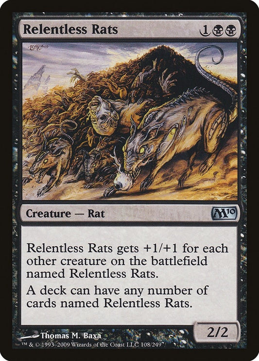 Image for Relentless Rats (108) - Magic: The Gathering