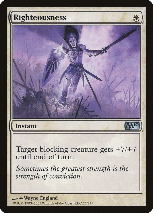 Image for Righteousness (27) - Magic: The Gathering