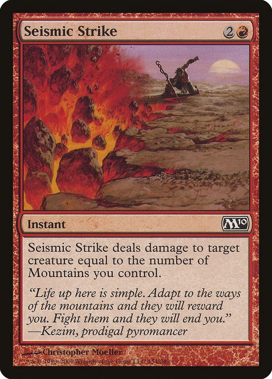 Image for Seismic Strike (154) - Magic: The Gathering