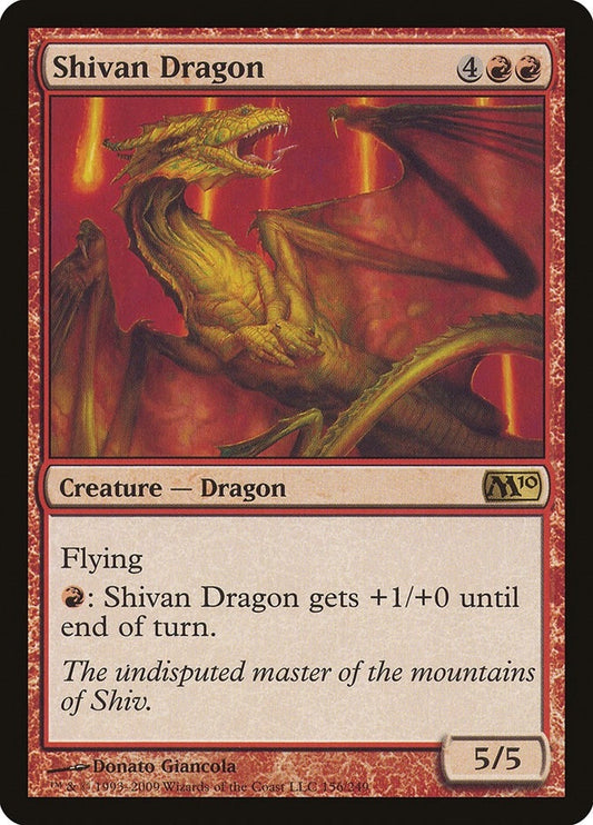 Image for Shivan Dragon (156) - Magic: The Gathering