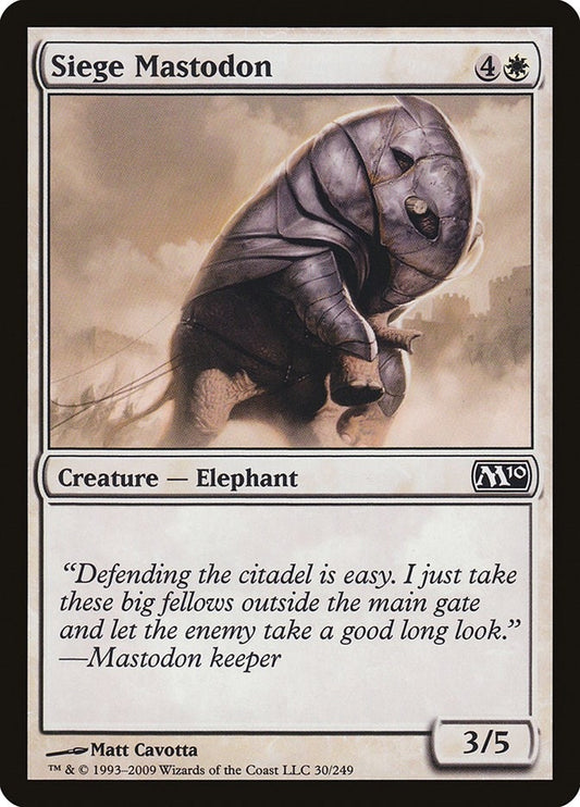 Image for Siege Mastodon (30) - Magic: The Gathering
