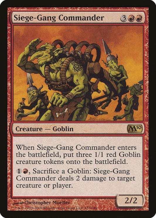 Image for Siege-Gang Commander (157) - Magic: The Gathering