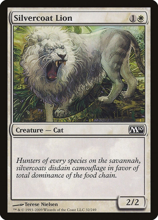 Image for Silvercoat Lion (32) - Magic: The Gathering