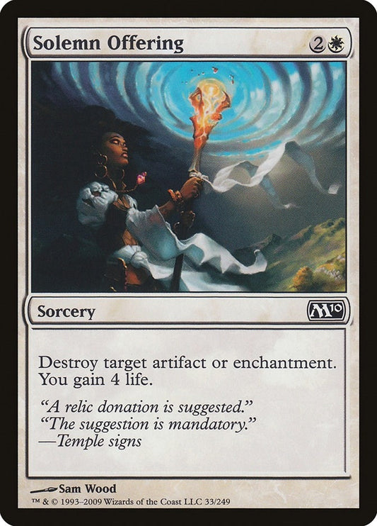 Image for Solemn Offering (33) - Magic: The Gathering