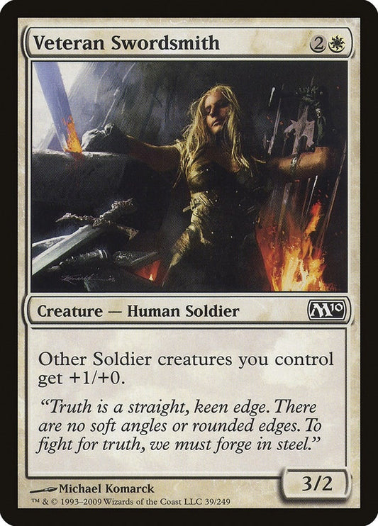 Image for Veteran Swordsmith (39) - Magic: The Gathering