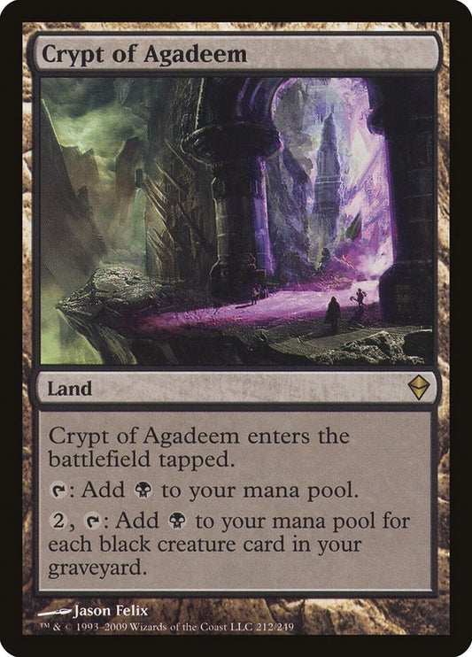Image for Crypt of Agadeem (212) - Magic: The Gathering