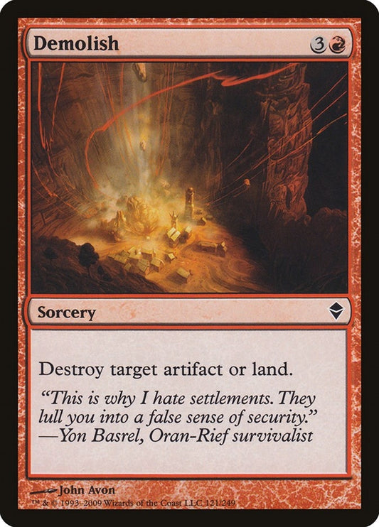 Image for Demolish (121) - Magic: The Gathering