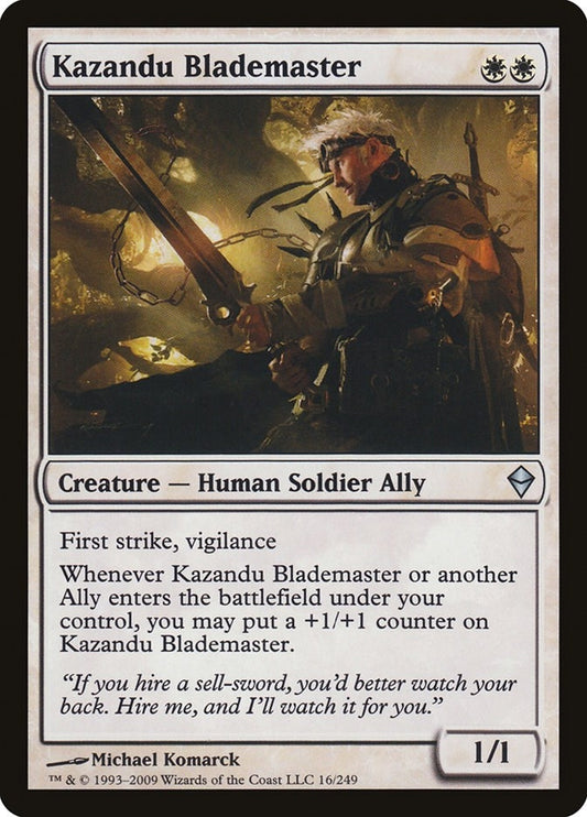 Image for Kazandu Blademaster (16) - Magic: The Gathering
