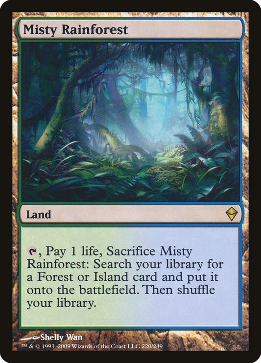 Image for Misty Rainforest (220) - Magic: The Gathering